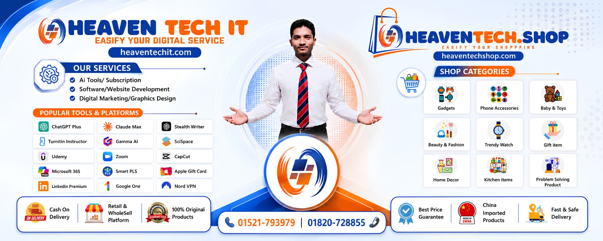 Heaven Tech Shop — gadgets, accessories and lifestyle product categories