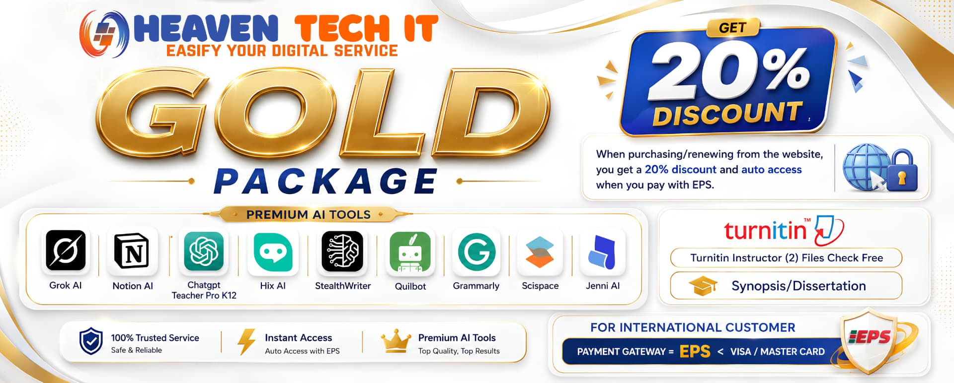GOLD PACKAGE — Heaven Tech IT