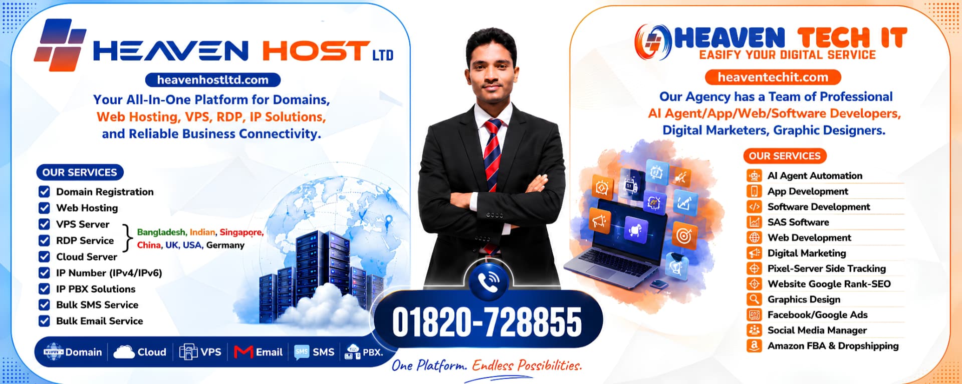 Heaven Host Ltd — domains, web hosting, VPS, RDP and IP solutions