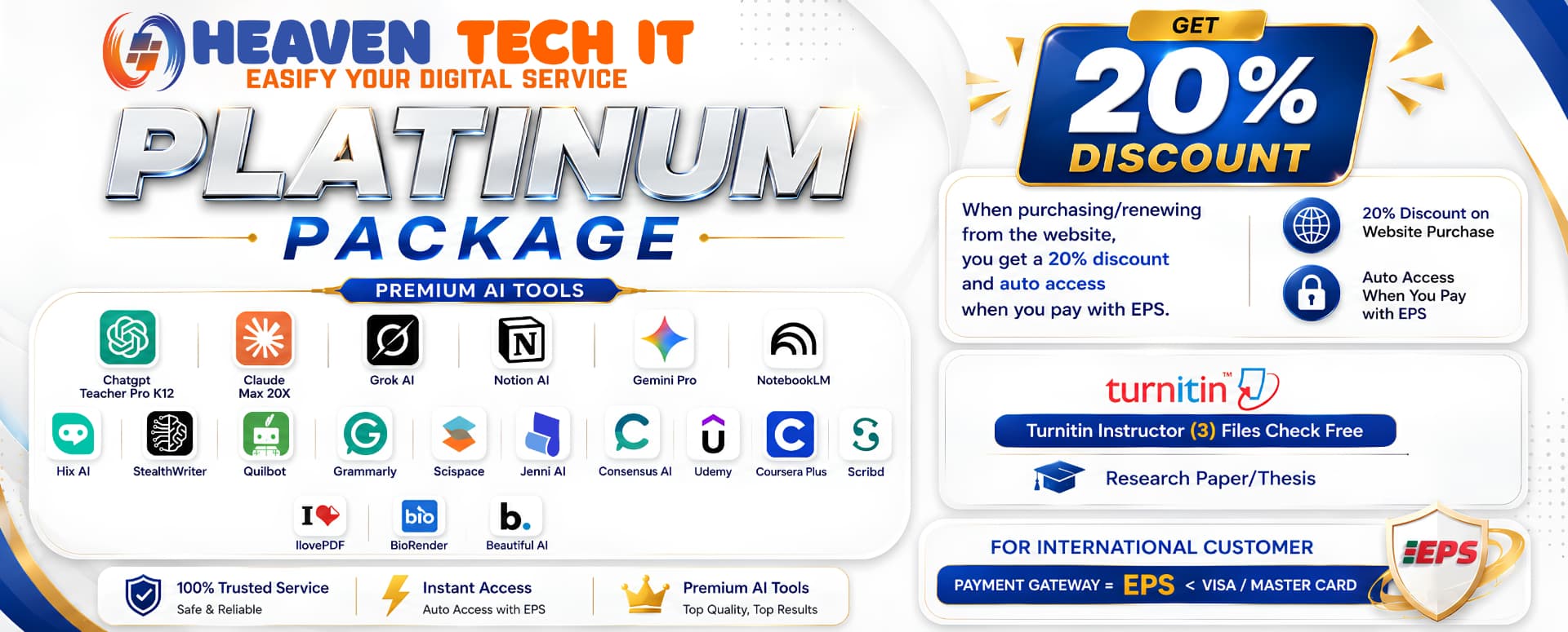 PLATINUM PACKAGE [FULL PACKAGE] — Heaven Tech IT