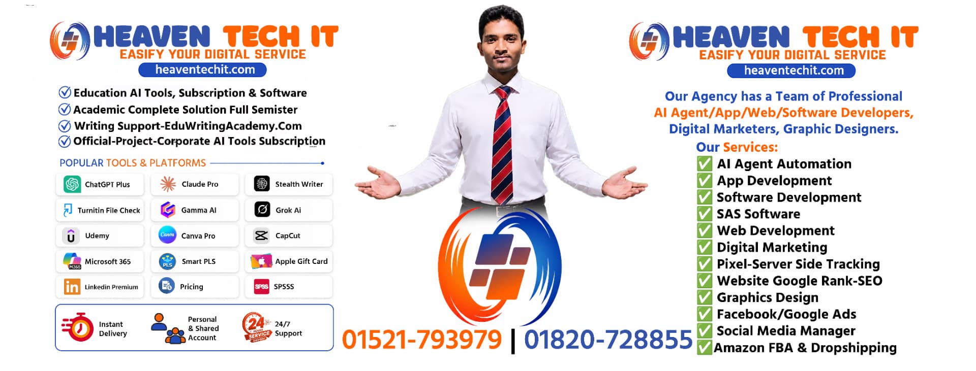 Heaven Tech IT — premium AI tools, subscriptions and software services